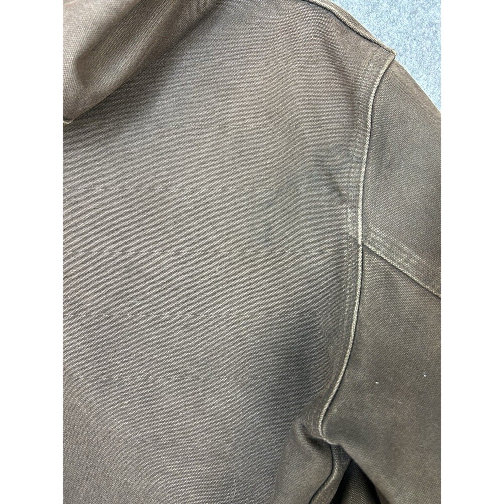 Vintage Carhartt Hooded Zip Up Jacket Mens Large RN# 14806 Brown - Picture 6 of 12